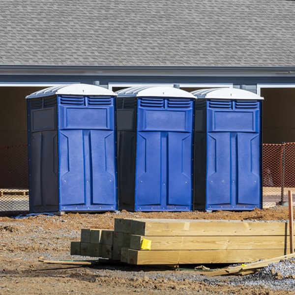 how do you ensure the portable toilets are secure and safe from vandalism during an event in Mount Gretna Heights